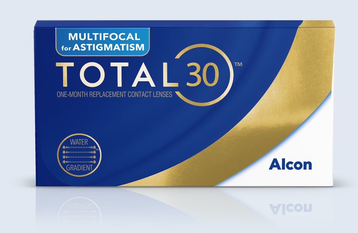 Box of TOTAL30 Multifocal for Astigmatism contact lenses